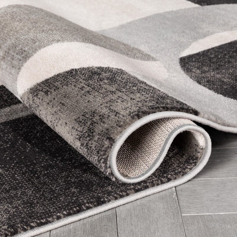 Well Woven Barclay Avi Modern Geometric Grey Blush Rug Wayfair